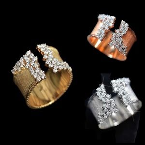 Textured Zircon Ring